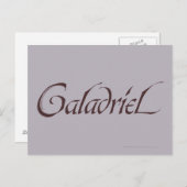 Carte Postale Nom solide de Galadriel (Devant / Derrière)