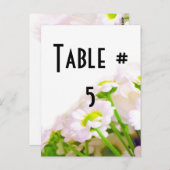 Carte Postale Nombre de Tableau d'invité (Devant / Derrière)