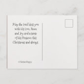 Carte Postale Nombres de bénédiction de Noël 6:24 Le Seigneur vo (Dos)