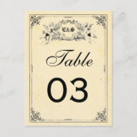 Nombres de Tableau de mariage de livre de contes