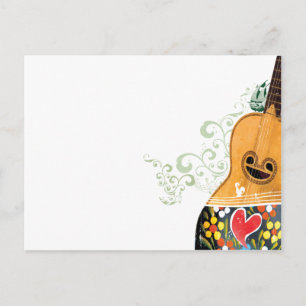 Carte Postale Nombreux symboles du Portugal - Guitare portugaise