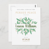 Carte Postale NomCarte postale Baptême de Convention JW 2022 per (Devant / Derrière)