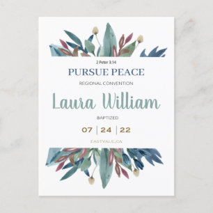 Carte Postale NomCarte postale Baptême de Convention JW 2022 per