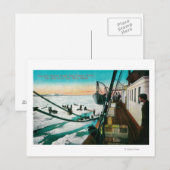 Carte Postale Nome, Alaska Steamer Corwin déchargement du fret (Devant / Derrière)