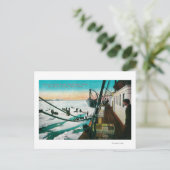 Carte Postale Nome, Alaska Steamer Corwin déchargement du fret (Debout devant)