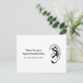 Carte Postale Nomination d'un Otolaryngologue de l'Oreille simpl (Debout devant)