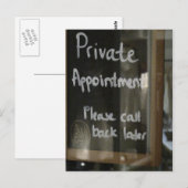 Carte Postale nomination privée (Devant / Derrière)