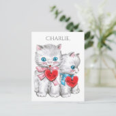 Carte postale nommée faite sur commande (Debout devant)