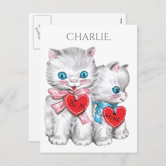 Carte postale nommée faite sur commande (Devant / Derrière)