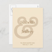 Carte postale nommée (personnalisable) (Devant / Derrière)