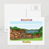 Carte Postale Noms et significations - Jessica (Devant / Derrière)