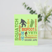Carte Postale Noms Pour Bigfoot (Debout devant)