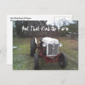 Carte Postale Non ce genre de ferme (Devant / Derrière)