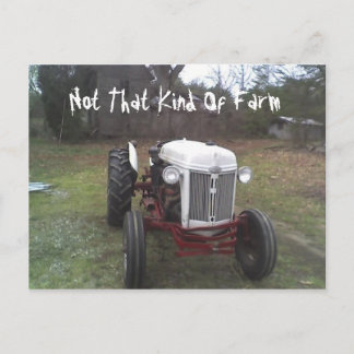 Carte Postale Non ce genre de ferme