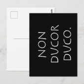 Carte Postale Non ducor duco (Devant / Derrière)