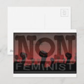 Carte Postale non-fem, étoiles (Devant / Derrière)
