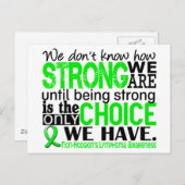 Carte Postale Non-Hodgkins Lymphoma How Strong We Are (Devant / Derrière)