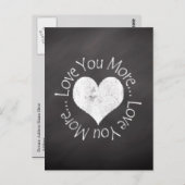 Carte Postale Non, Je T'Aime Plus (Devant / Derrière)