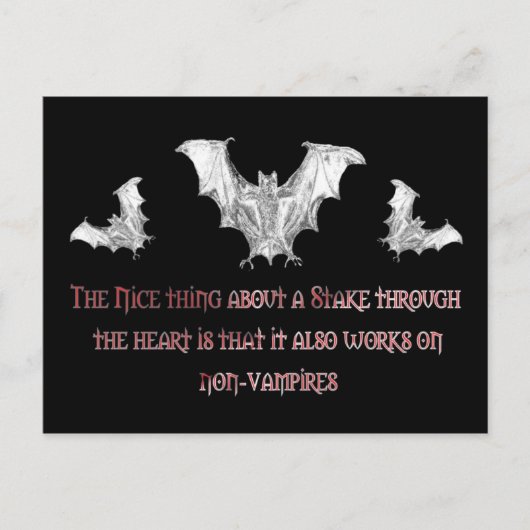 Carte Postale Non-Vampires (Devant)