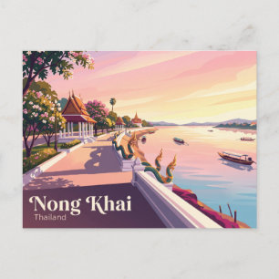 Carte Postale Nong Khai (fleuve Mékong) Thaïlande
