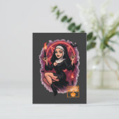 Carte Postale Nonne hantée - Halloween Éffrayant (Debout devant)