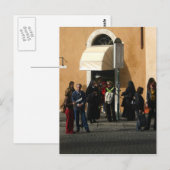 Carte Postale Nonnes à l'arrêt d'autobus (Devant / Derrière)