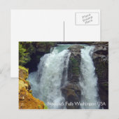 Carte Postale Nooksack Falls à Washington (Devant / Derrière)