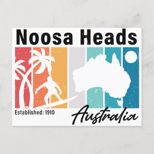 Carte Postale Noosa Chefs Australie Vintage Retro Souvenirs 80s