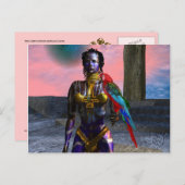 CARTE POSTALE NORA CYBER WARRIOR (Devant / Derrière)