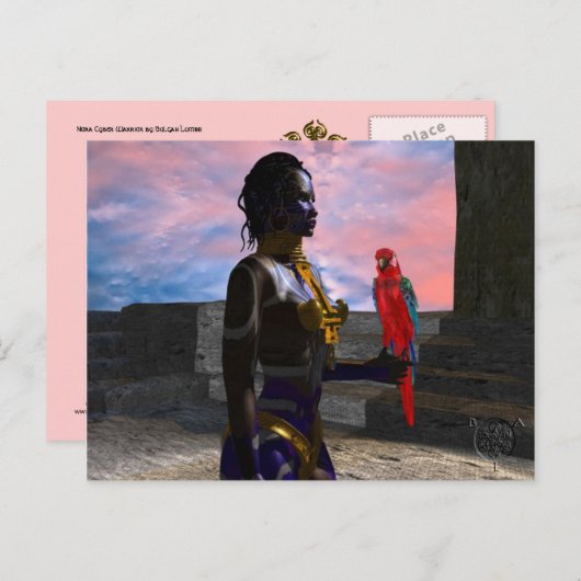 CARTE POSTALE NORA CYBER WARRIOR (Devant / Derrière)