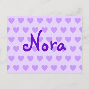 Carte Postale Nora en violet
