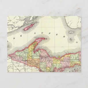 Carte Postale Nord du Michigan