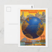 Carte Postale Norddeutscher Lloyd Bremen Allemagne 1920 Po Vinta (Devant / Derrière)