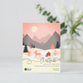 Carte Postale Nordic Minimal Business Personal Christmas (Debout devant)