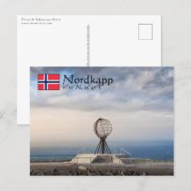 Carte postale Nordkap Norwegian