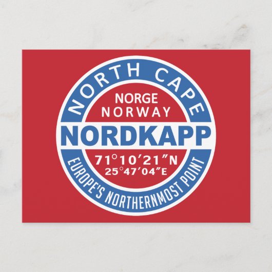Carte postale NORDKAPP Norvège (Devant)