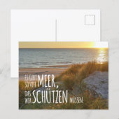 Carte Postale Nordsee „Es gibt so viel Meer …“  (Devant / Derrière)