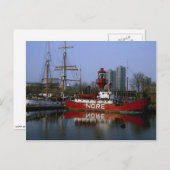 Carte Postale Nore Lightship, St. Kathrines dock, Londres, Angle (Devant / Derrière)