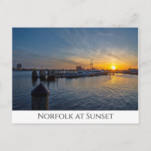 Carte Postale Norfolk au coucher du soleil