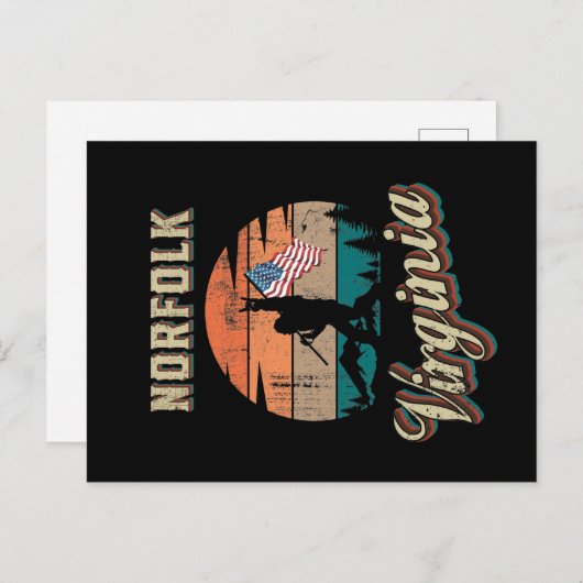 Carte Postale Norfolk Virginia (Devant / Derrière)