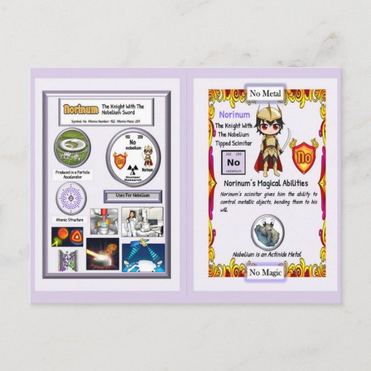 Carte Postale Norinum - Chevalier Nobelium Scimitar (Devant)