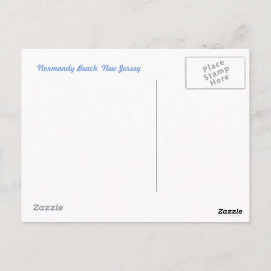 Carte Postale Normandy Beach, New Jersey (Dos)