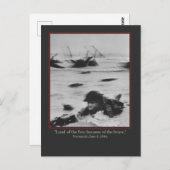 Carte Postale Normandy, June 6, 1944 - WW2 British Soldier (Devant / Derrière)