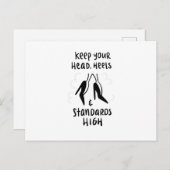 Carte Postale Normes élevées (Devant / Derrière)