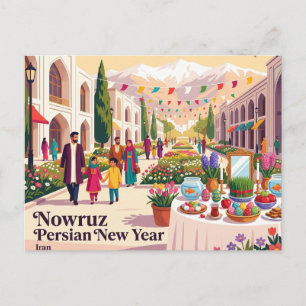 Carte Postale Norouz Nouvel An persan Iran