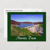 Carte Postale Norris Dam, Tennessee, États-Unis (Devant / Derrière)