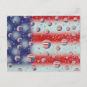 Carte Postale North America, USA, WA, Redmond, U.S. Flag