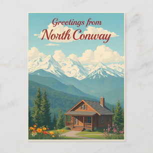 Carte Postale North Conway, New Hampshire – Montagnes Blanches