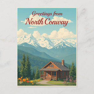 Carte Postale North Conway, New Hampshire – Montagnes Blanches