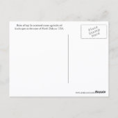 Carte Postale North Dakota Fields of Hay Bales Travel (Dos)